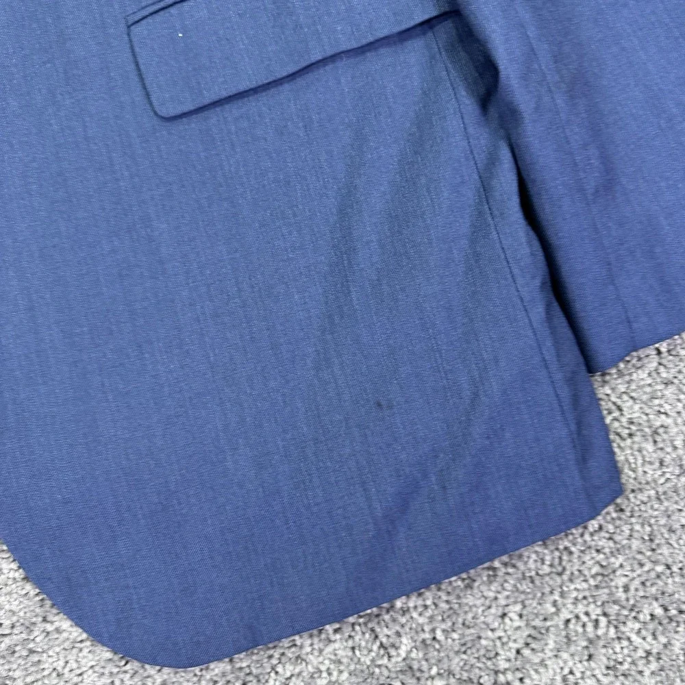 Charles Tyrwhitt Suit Jacket Mens 46 Blue Wool Slim Fit Blazer Business Formal